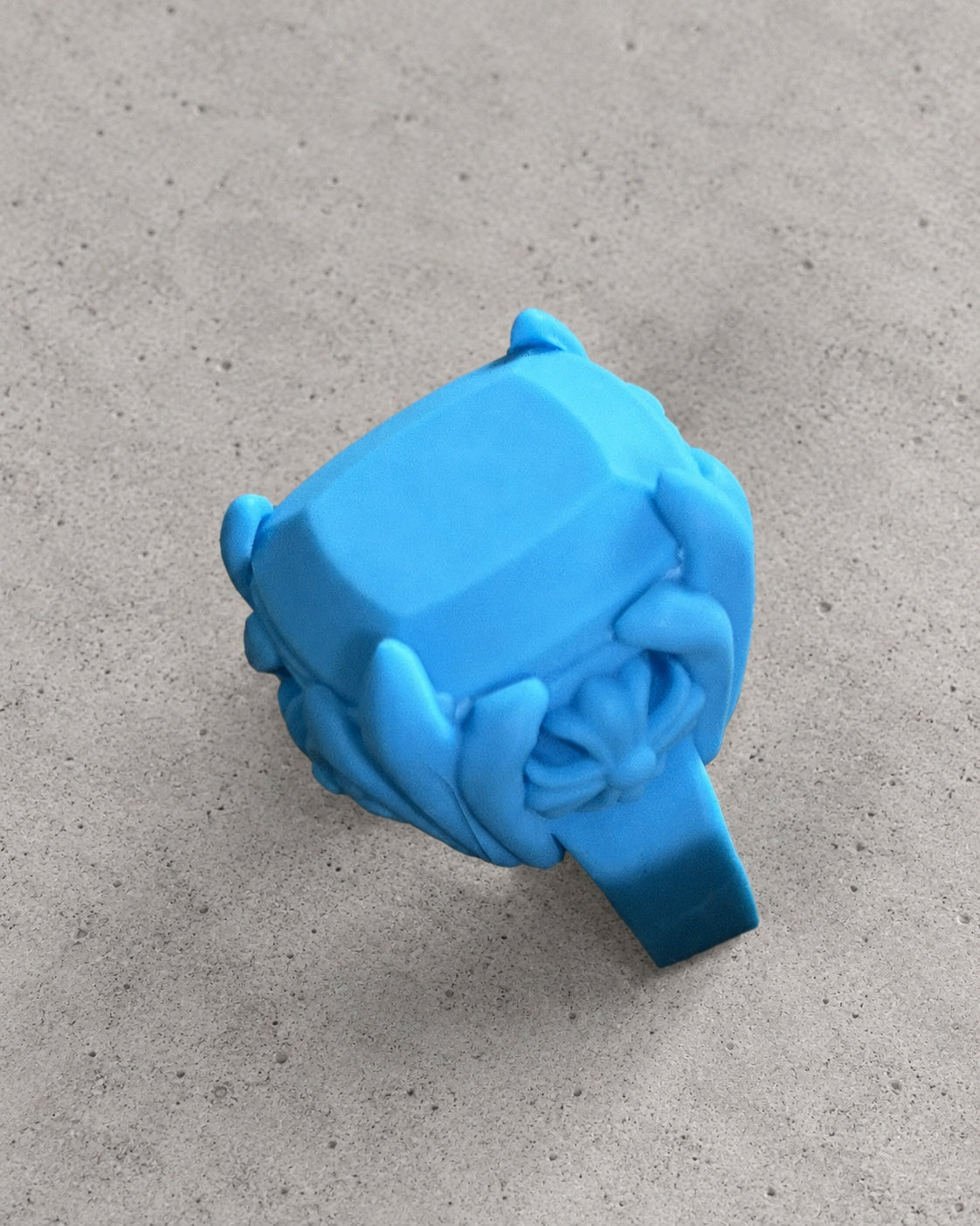 Chrome Hearts Blue Signet Cross Ring 2022