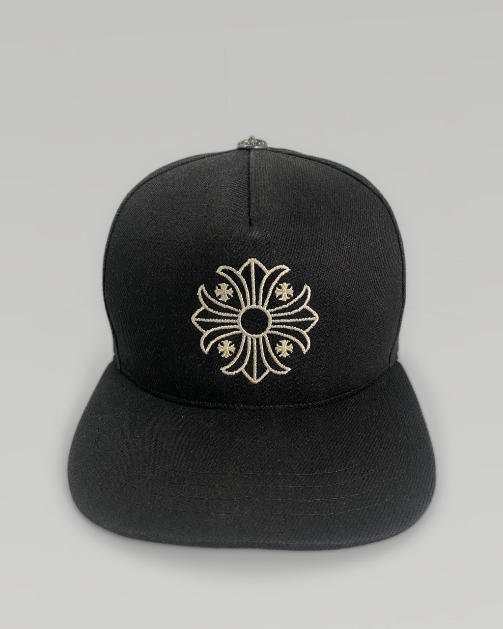 Chrome Hearts Cemetery Cross Black Fitted Cap