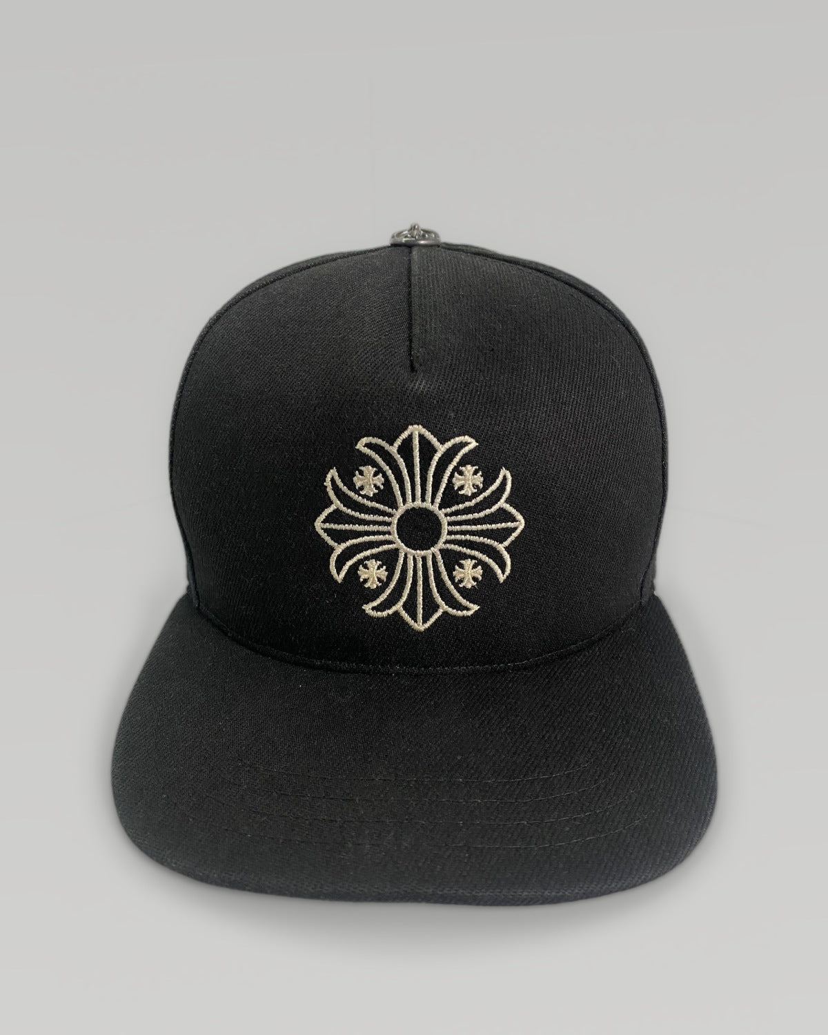 Chrome Hearts Cemetery Cross Black Fitted Cap