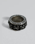 Chrome Hearts CH Plus motif Cross Spinner Ring Silver