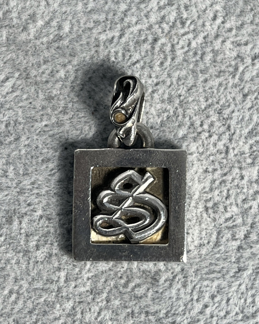 Chrome Hearts CH Square Pendant 2002 .925 Silver