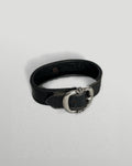 Chrome Hearts Leather Bracelet Floral Buckle 925