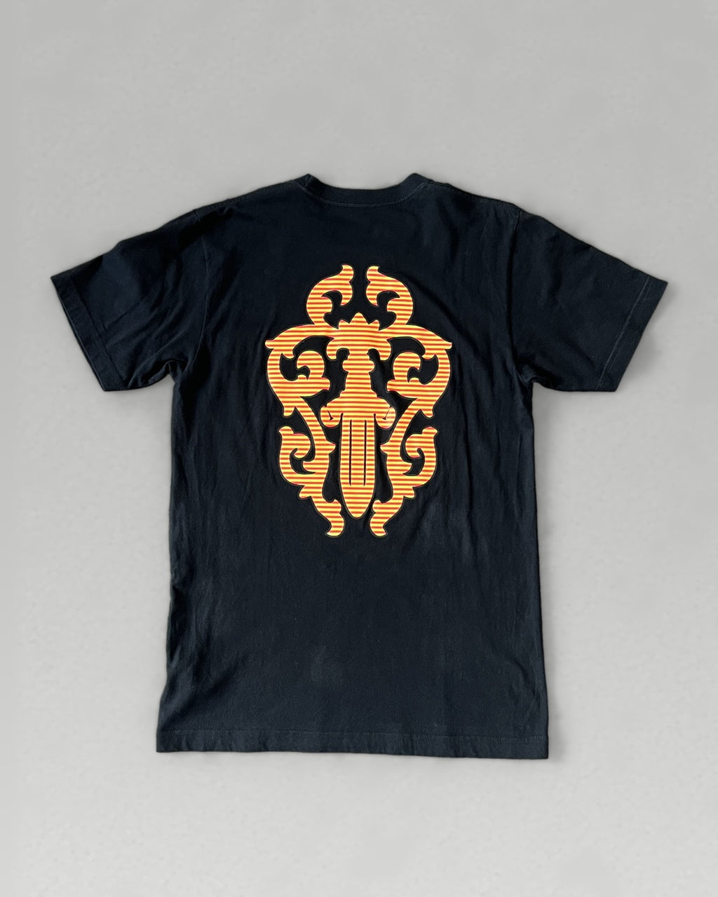 Chrome Hearts Orange Cross Pocket Tee Black Medium