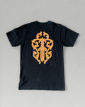Chrome Hearts Orange Cross Pocket Tee Black Medium
