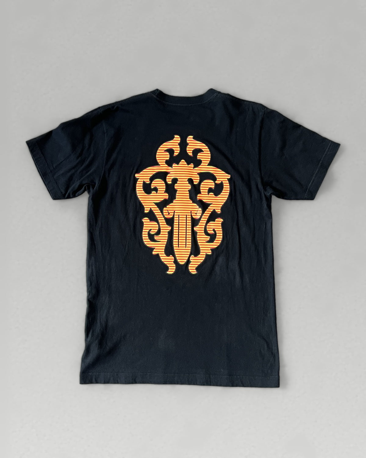 Chrome Hearts Orange Cross Pocket Tee Black Medium