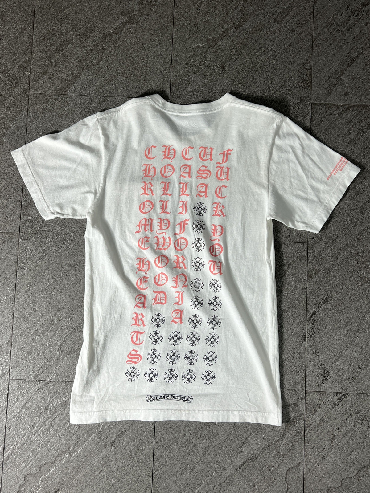 Chrome Hearts Pocket Tee White Small USA CH Logo