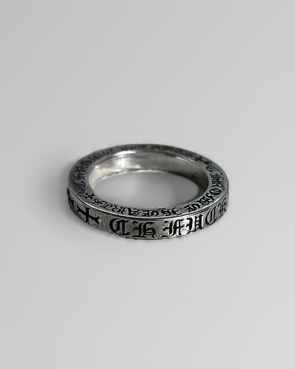 Chrome Hearts Script Spacer Ring .925 Size US7
