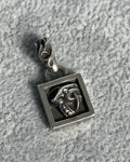Chrome Hearts Scroll Frame Pendant 1998 .925 Silver