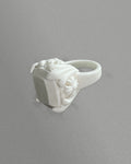 Chrome Hearts White Floral Signet Ring 2022