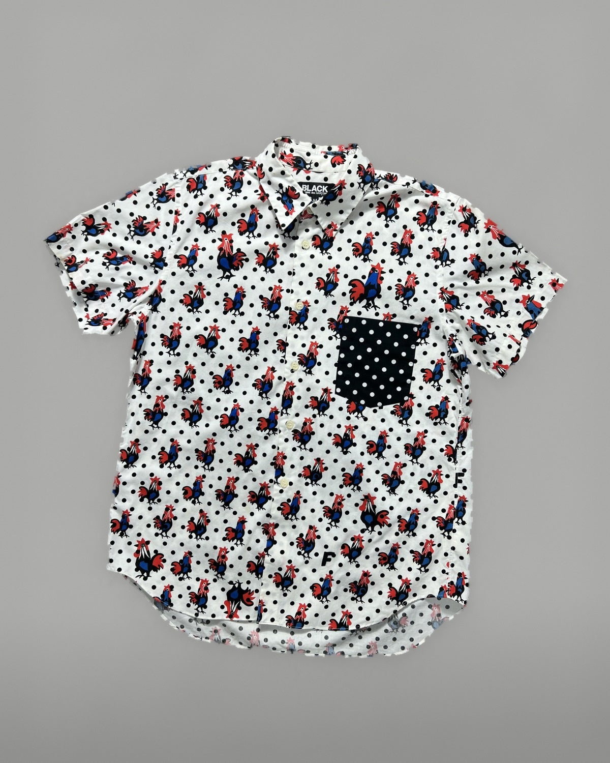 Comme des Garçons Black Chicken Printed Dot Shirt