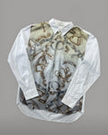 Comme des Garçons Homme Deux patchwork shirt silk panel