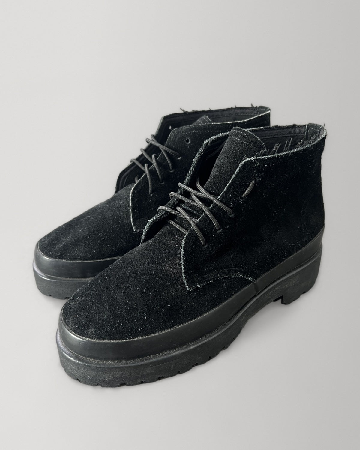 Comme des Garçons Homme Suede Chukka Boots Black 24.5cm