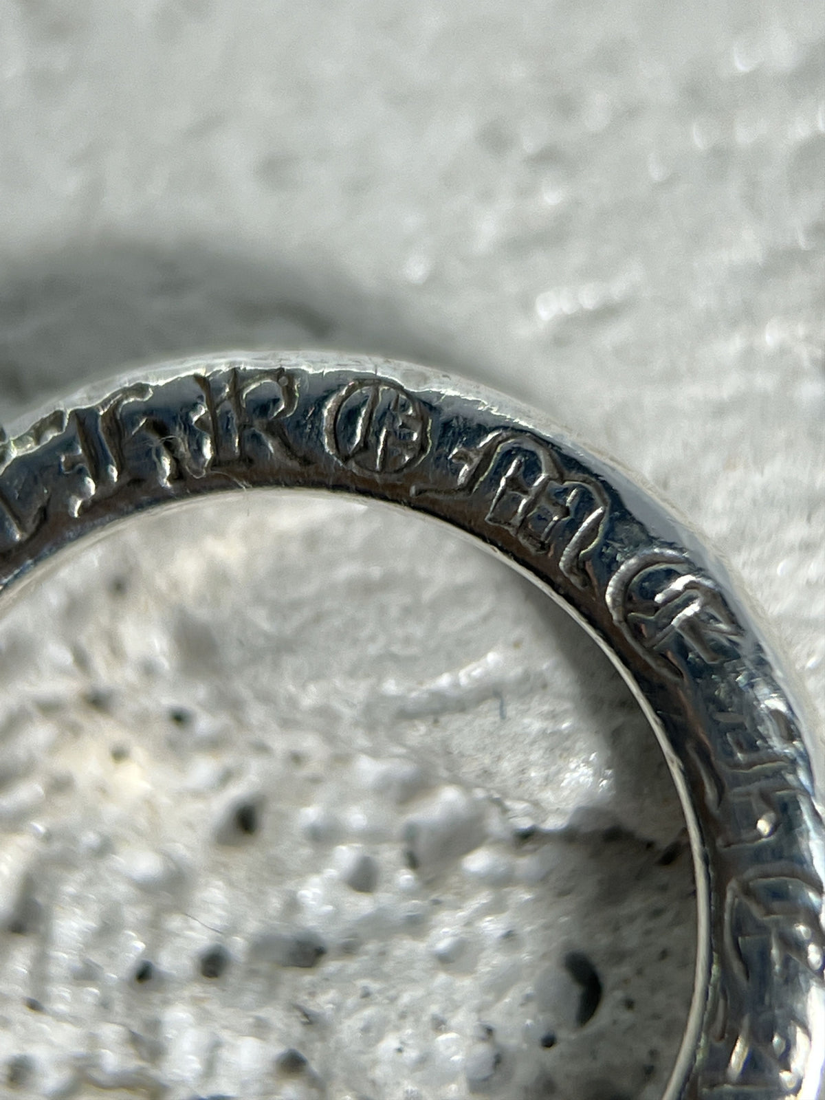 Chrome Hearts Forever Spacer Ring Silver US3.5