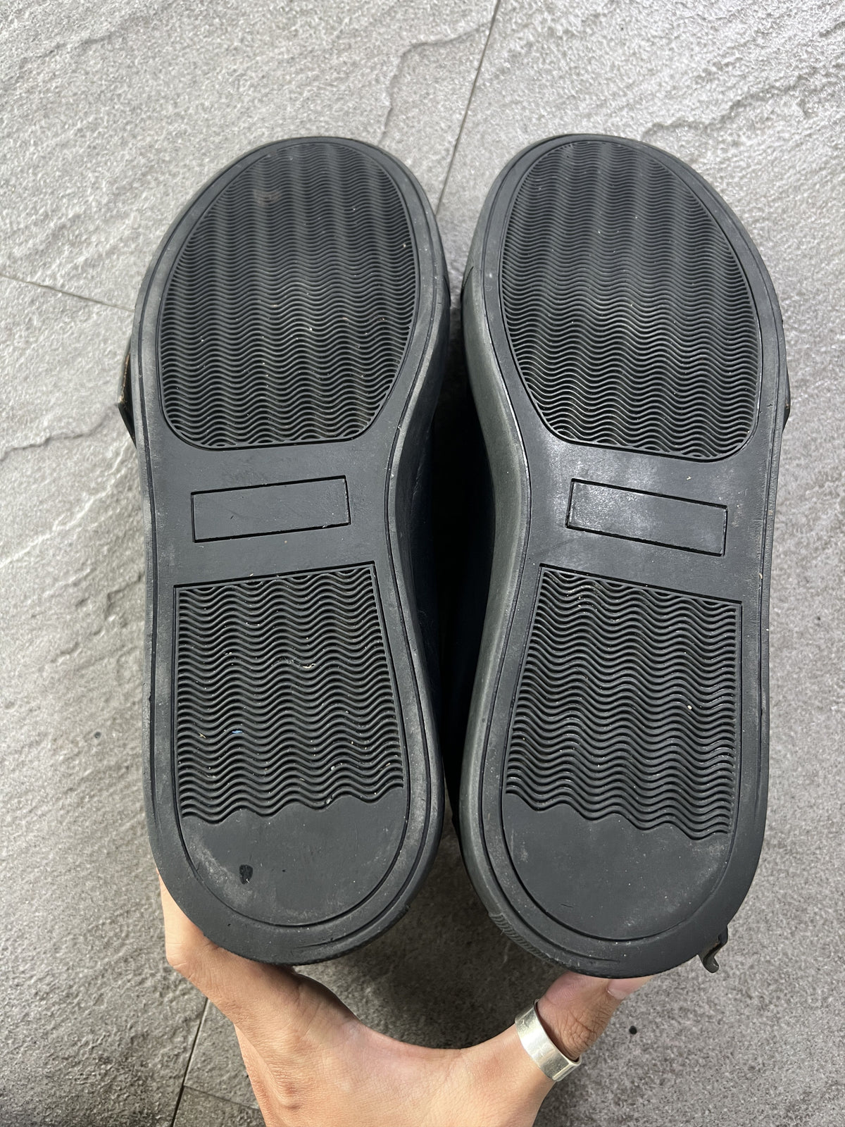 A Cold Wall ACW Leather Panel Sneakers Black US9