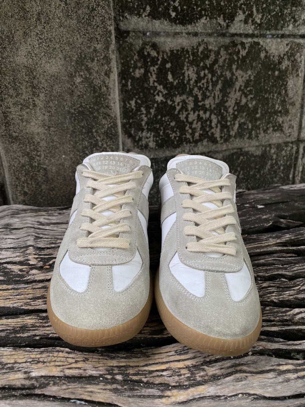 Maison Margiela Replica White Grey Gum Sneakers EU37