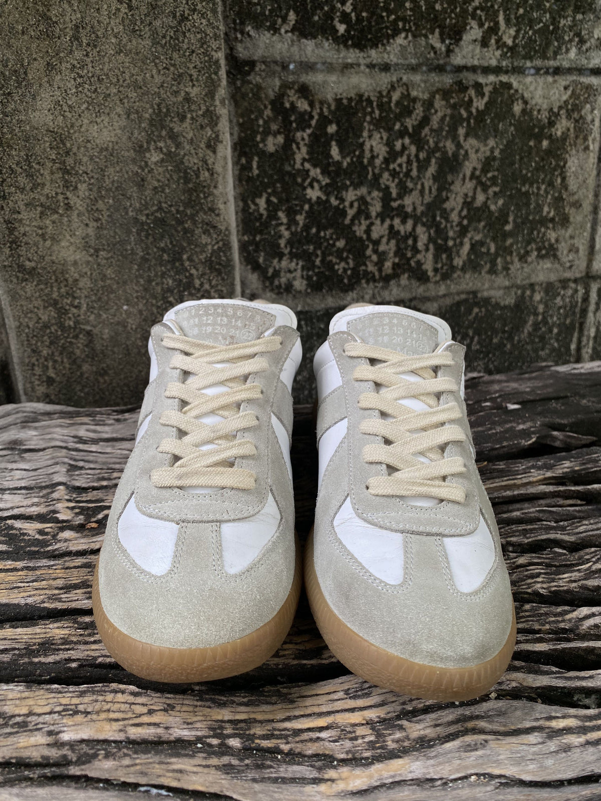 Maison Margiela Replica White Grey Gum Sneakers EU37