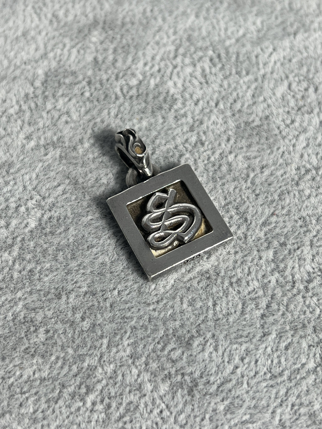 Chrome Hearts CH Square Pendant 2002 .925 Silver