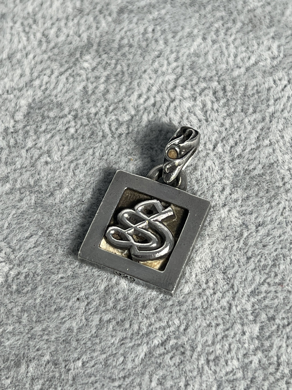 Chrome Hearts CH Square Pendant 2002 .925 Silver