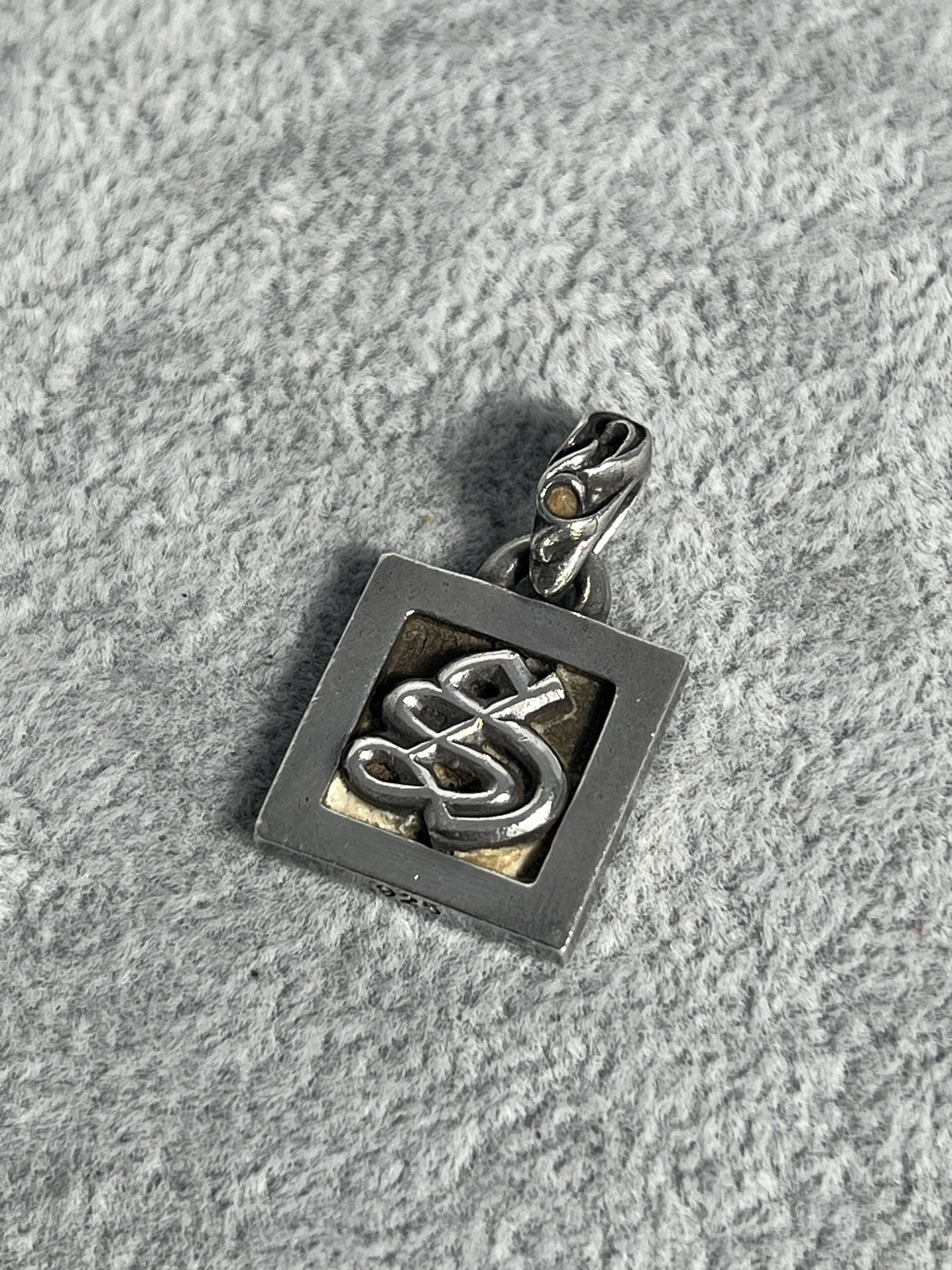 Chrome Hearts CH Square Pendant 2002 .925 Silver