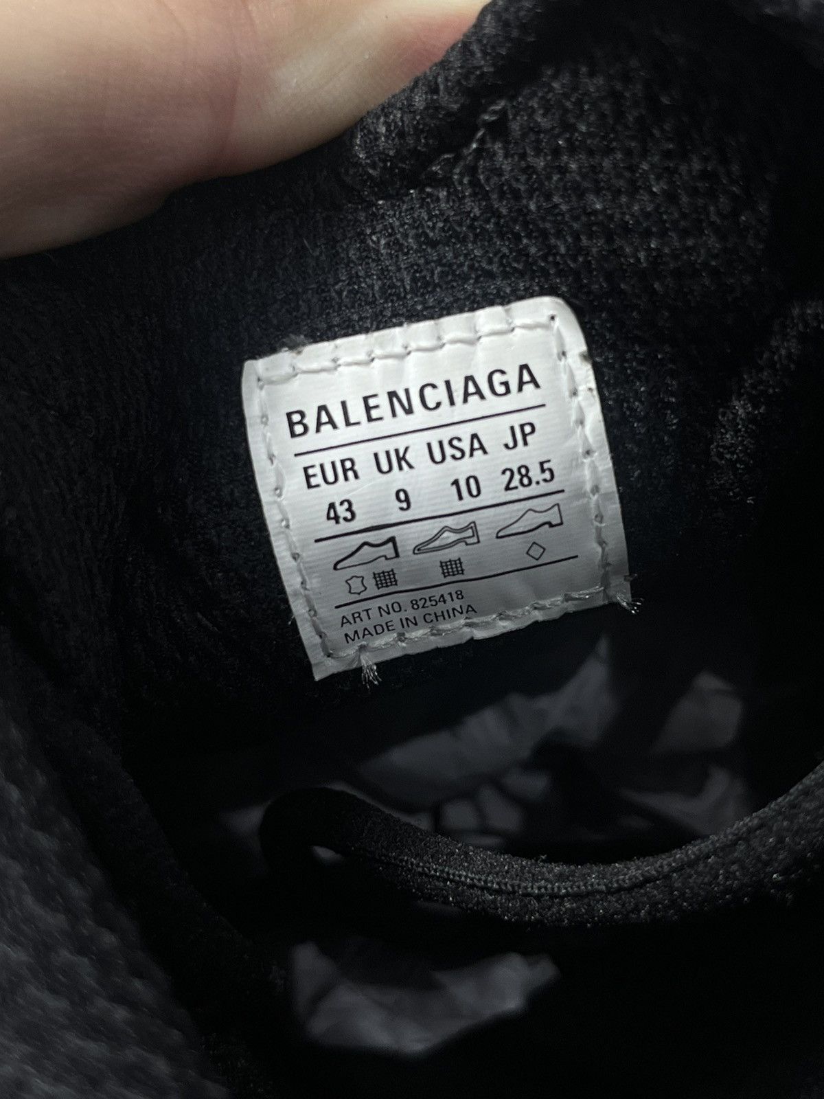 Balenciaga Monday Sneaker Triple Black EU43