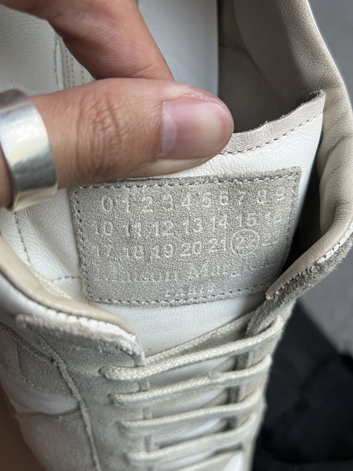 Maison Margiela Replica GAT White Grey Sneakers 41