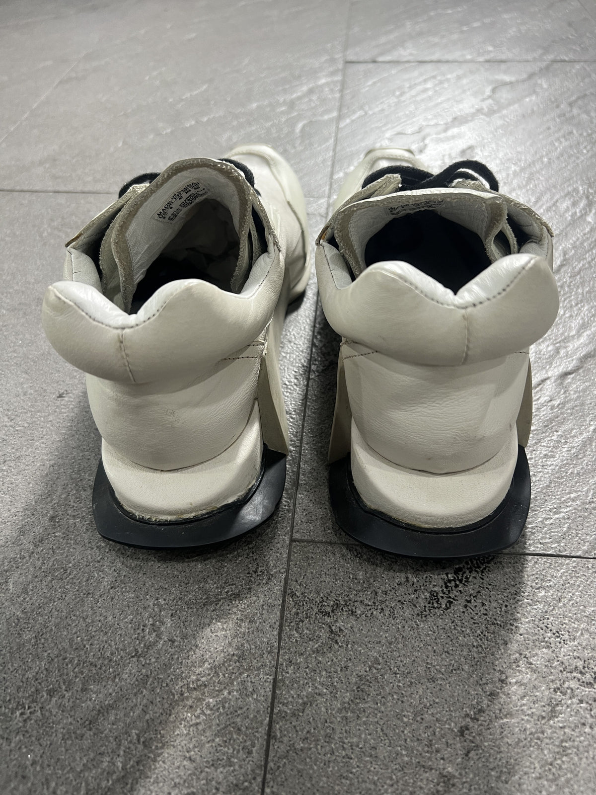 Rick Owens x Adidas Level Runner White Leather EU42