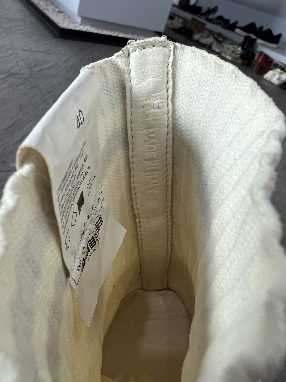 Maison Margiela Sock Sneakers Boots EU 40 White Knit Ankle