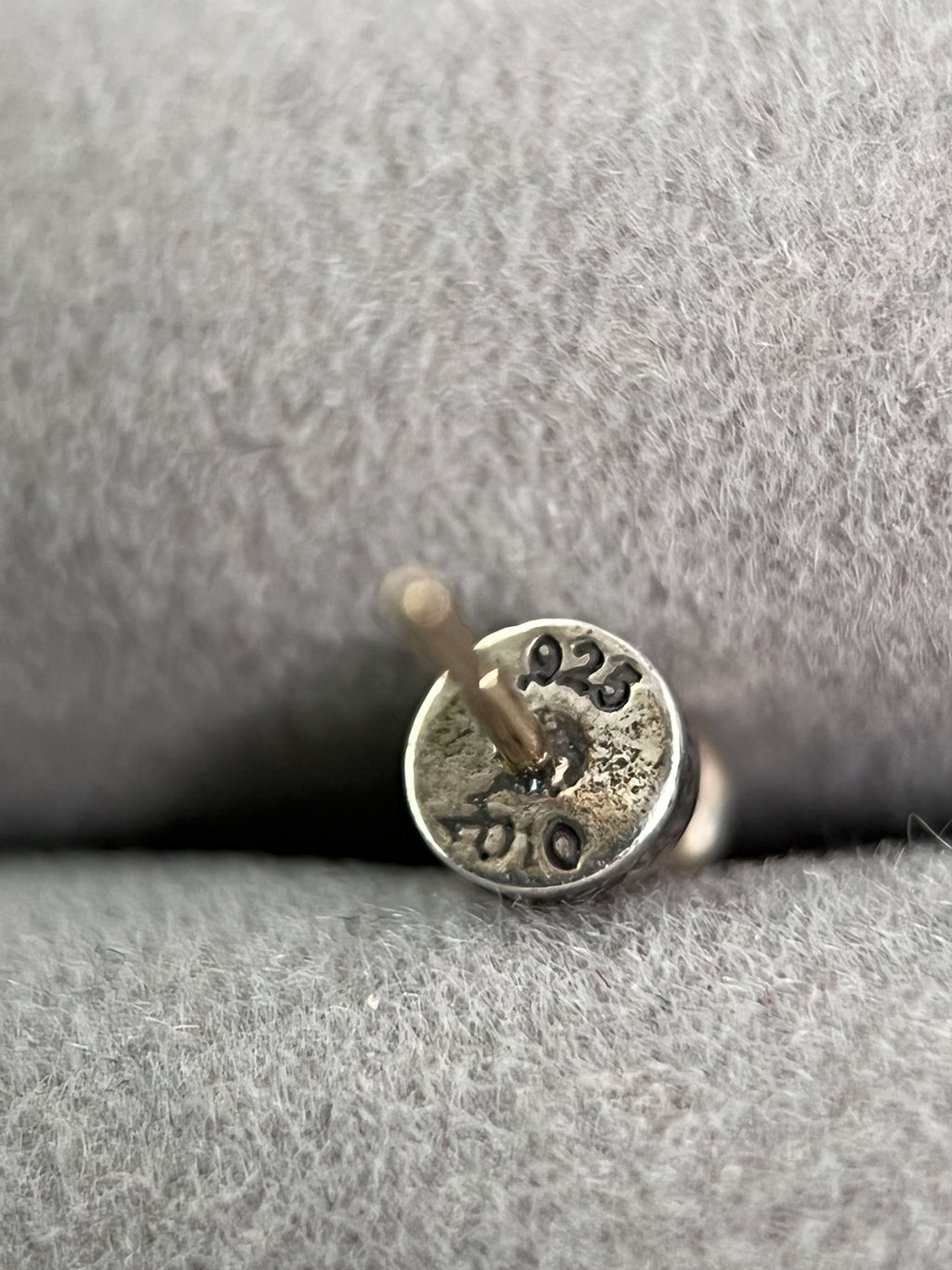 Chrome Hearts Spike Stud Earring 925 Silver 14K Post
