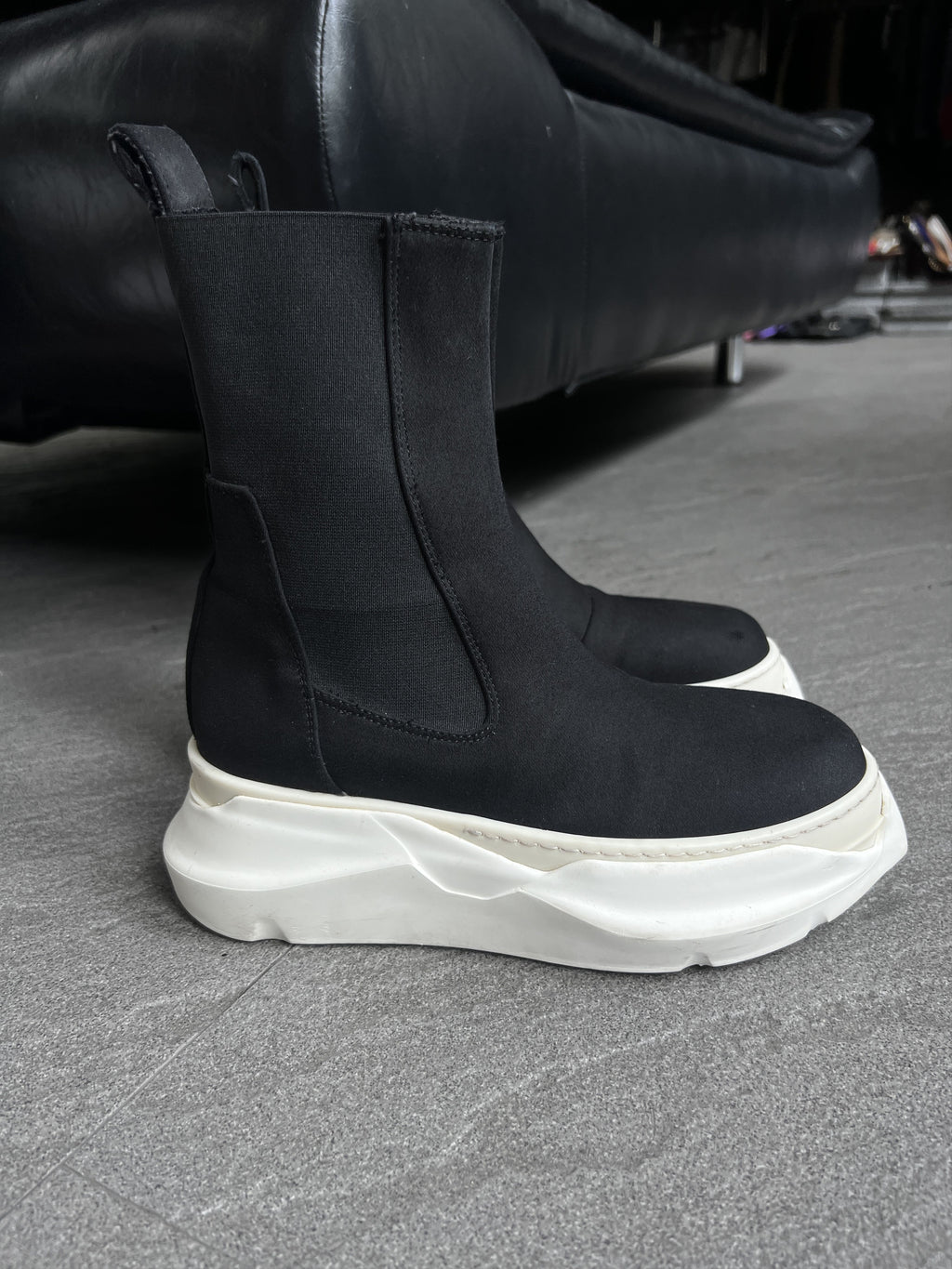 Rick Owens DRKSHDW Abstract Chelsea Boots EU38