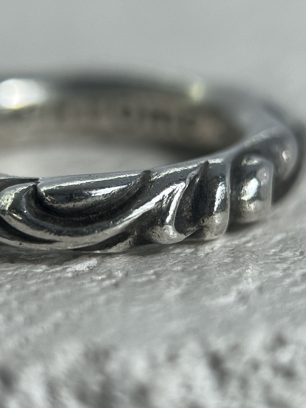 Chrome Hearts Scroll Band Ring Silver US6.5 JP13