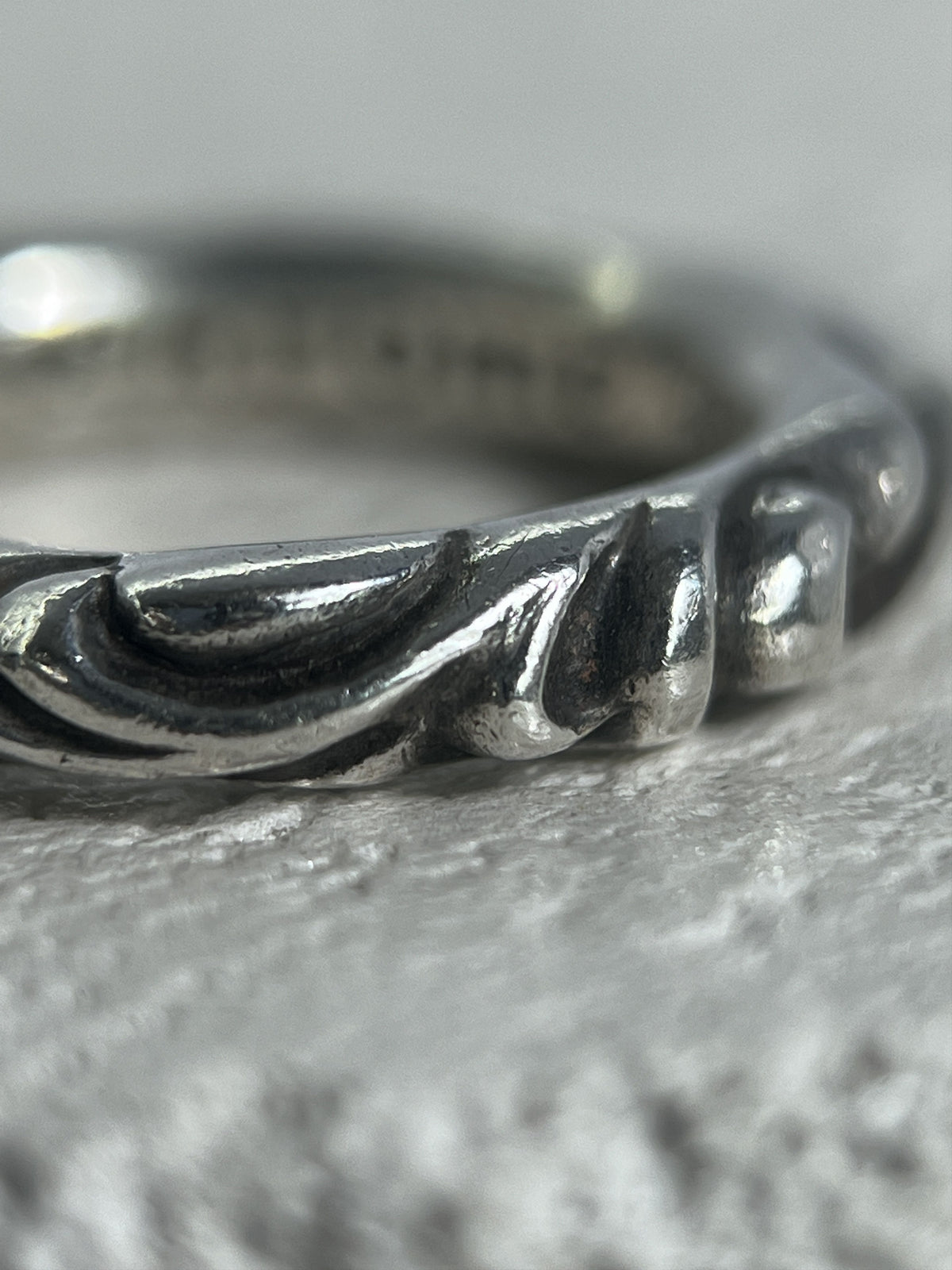 Chrome Hearts Scroll Band Ring Silver US6.5 JP13