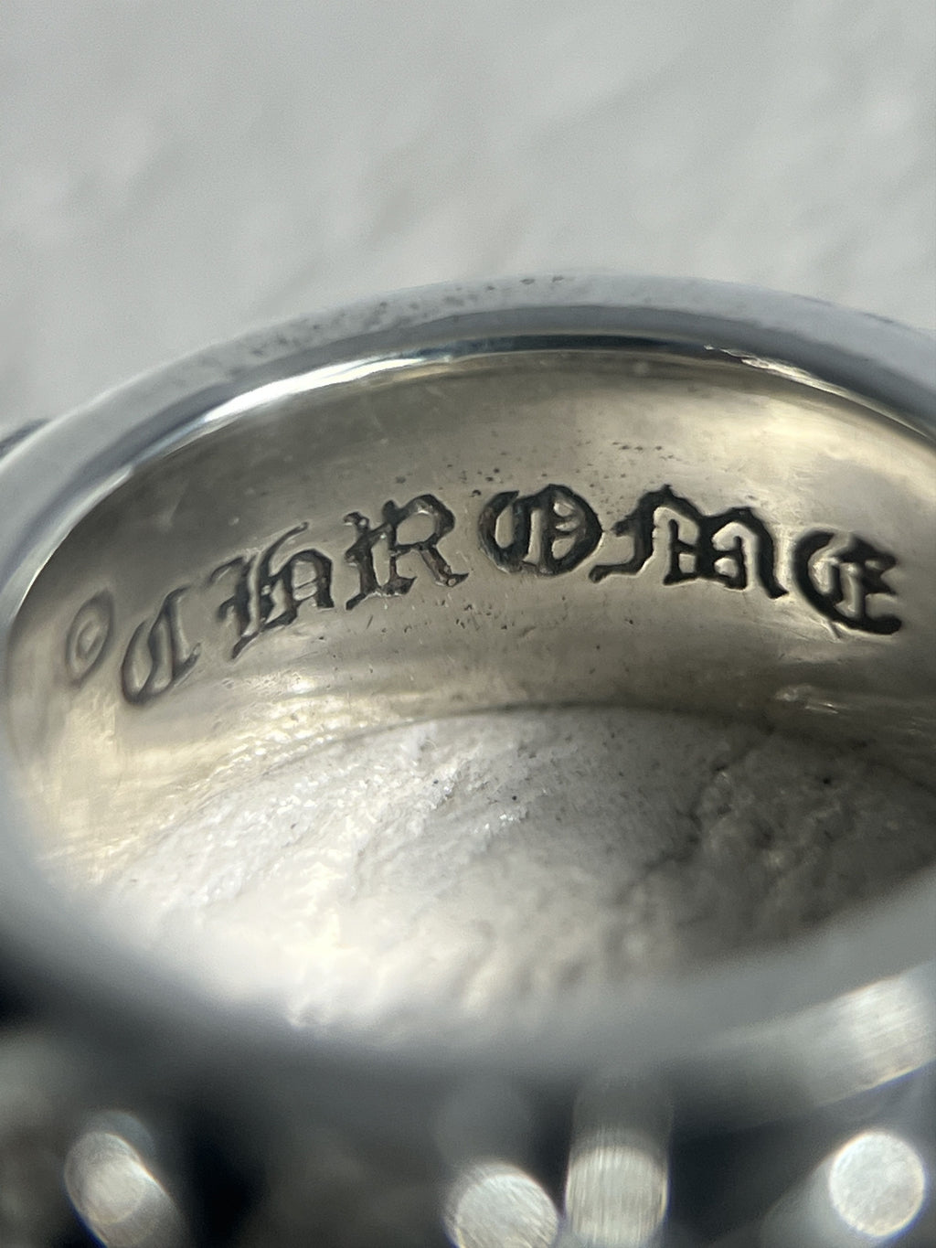Chrome Hearts Eternity Vine Scroll Band Ring Size 47 / US4