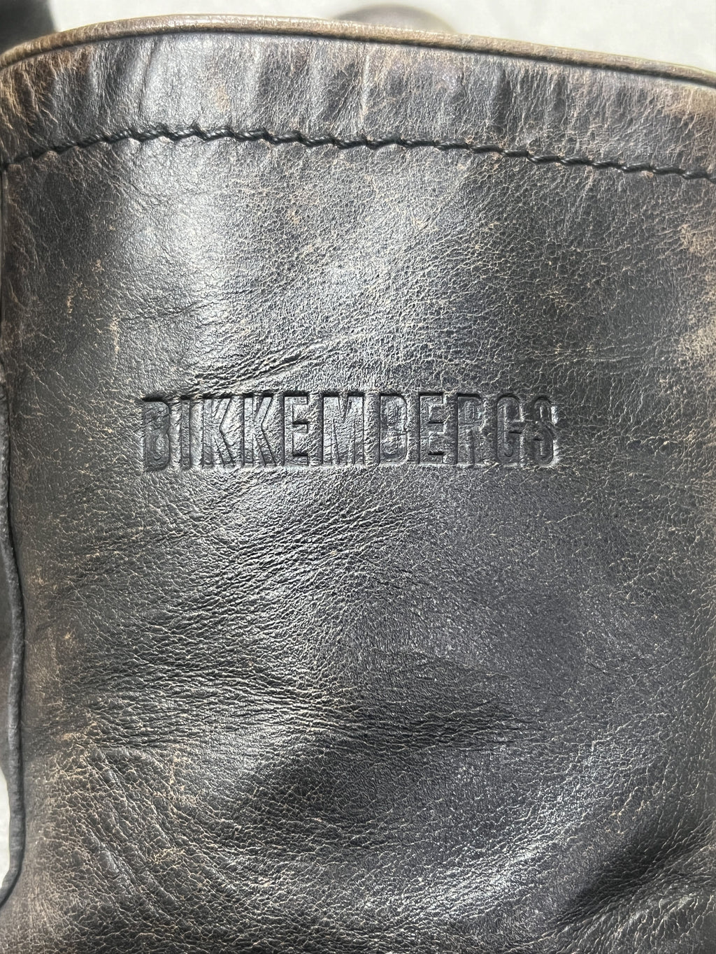 Dirk Bikkembergs Distressed Leather Zip Boots Dark Brown 43