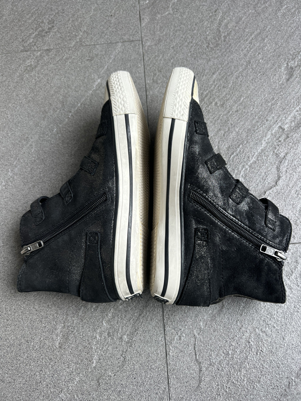 ASH Virgin Multi Buckle Leather High Top Sneakers EU36