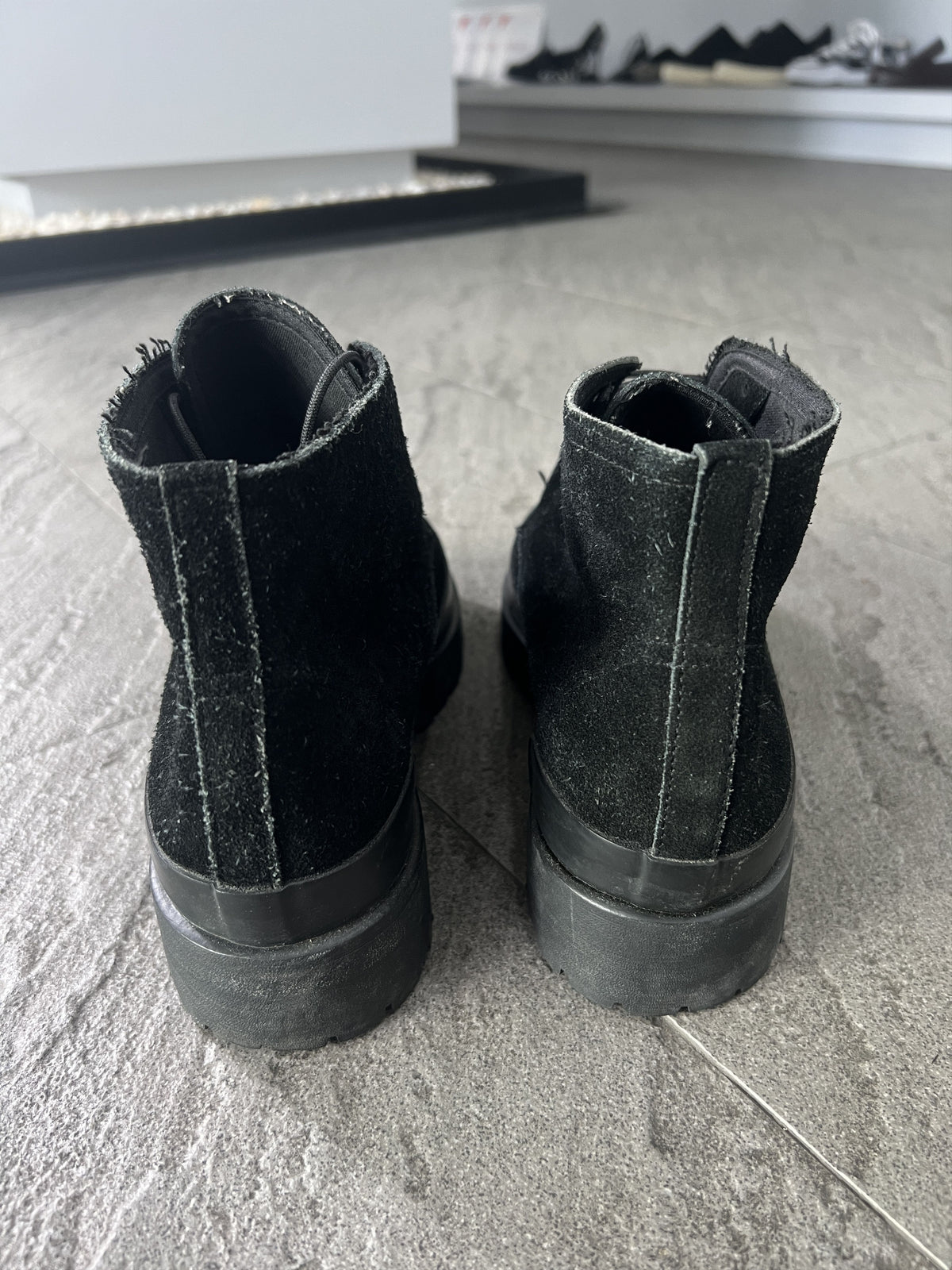 Comme des Garçons Homme Suede Chukka Boots Black 24.5cm