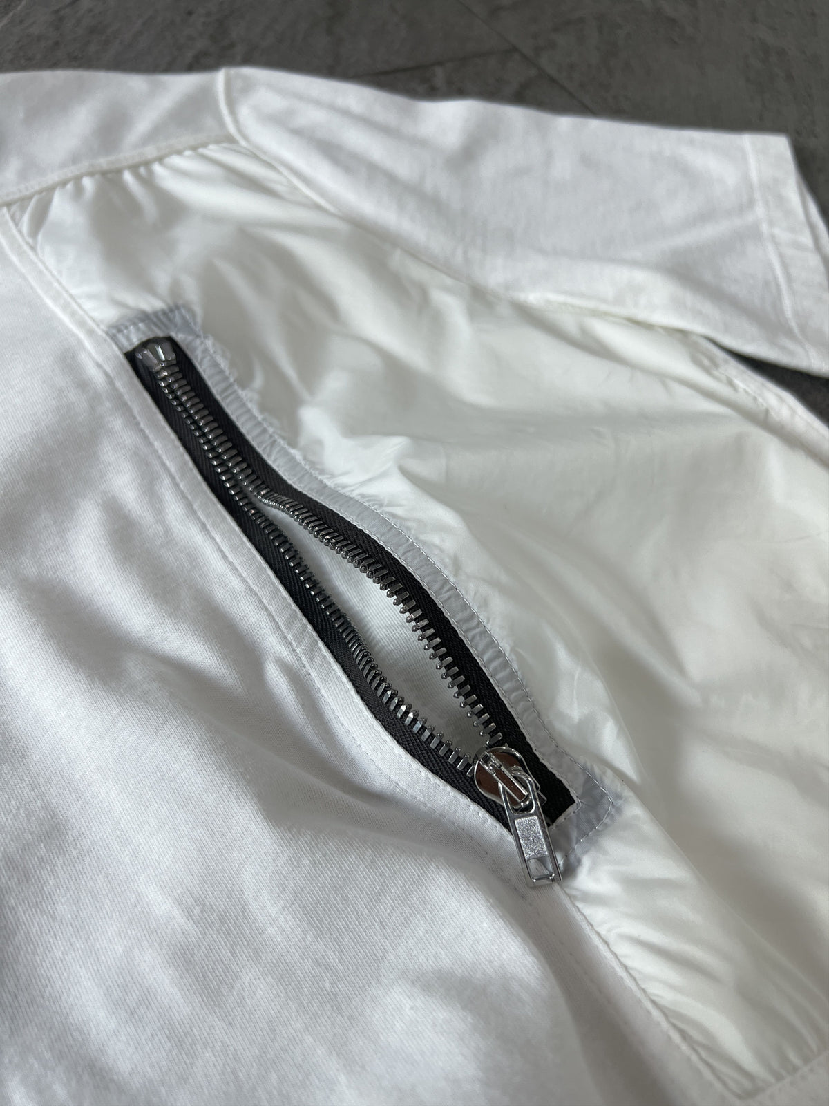 Rick Owens Zip Pocket Tee Milk White Medium