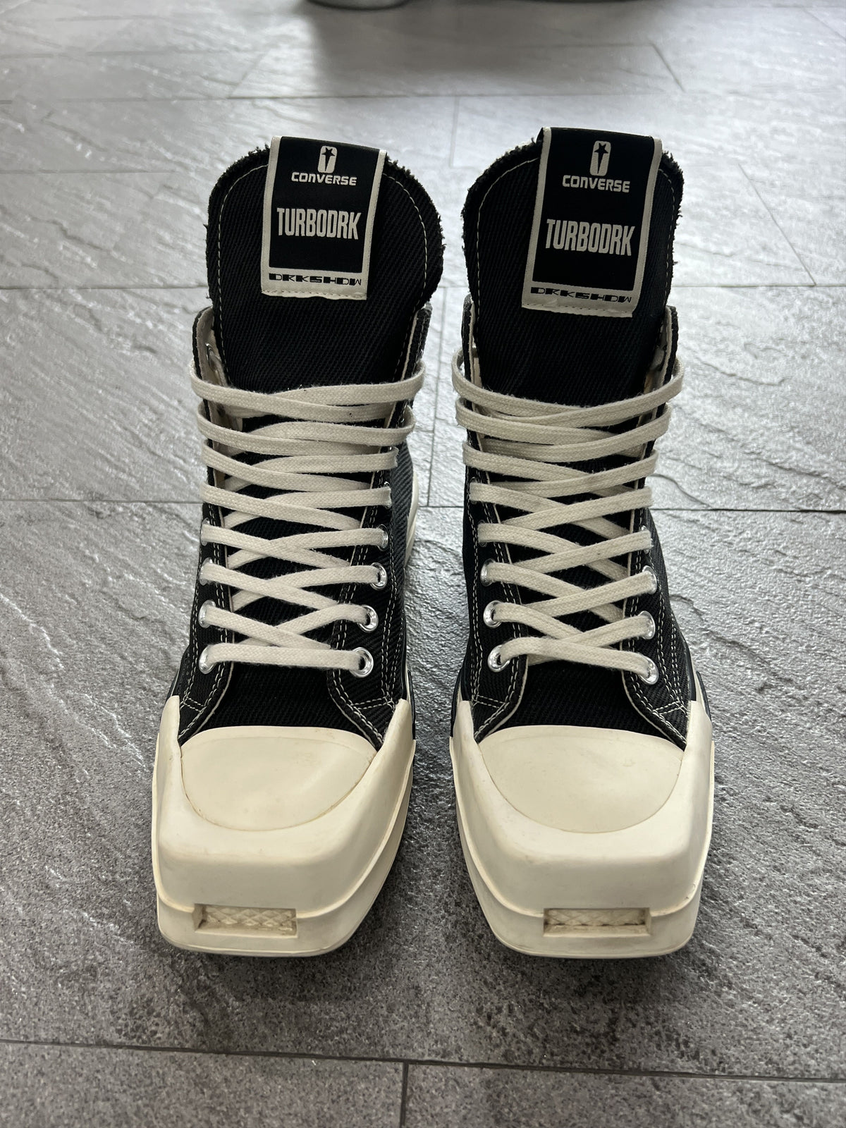 Rick Owens DRKSHDW x Converse TURBODRK Chuck 70 High 40.5