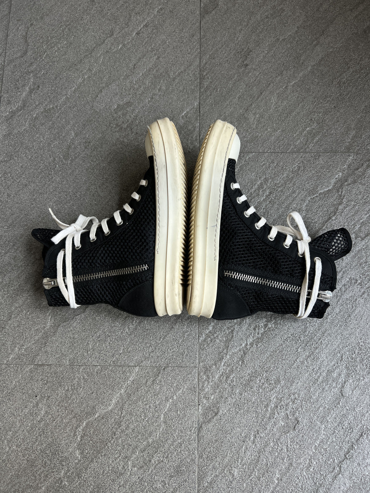*Rare* Rick Owens DRKSHDW Mesh High Top Ramones EU36