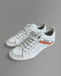 Dior Homme Leather Low Top Sneakers White Orange 41.5