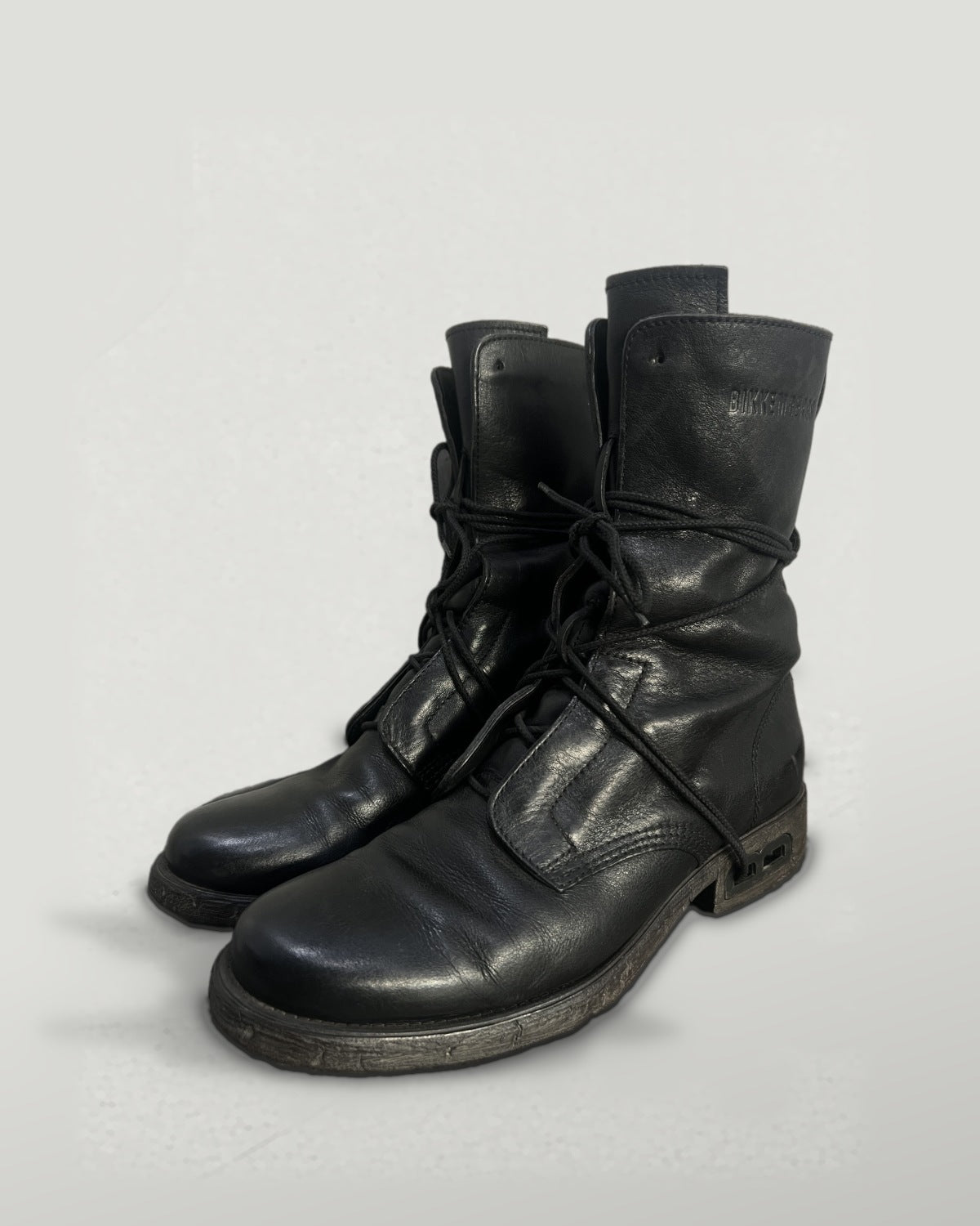 Dirk Bikkembergs Leather Combat Boots Black EU41