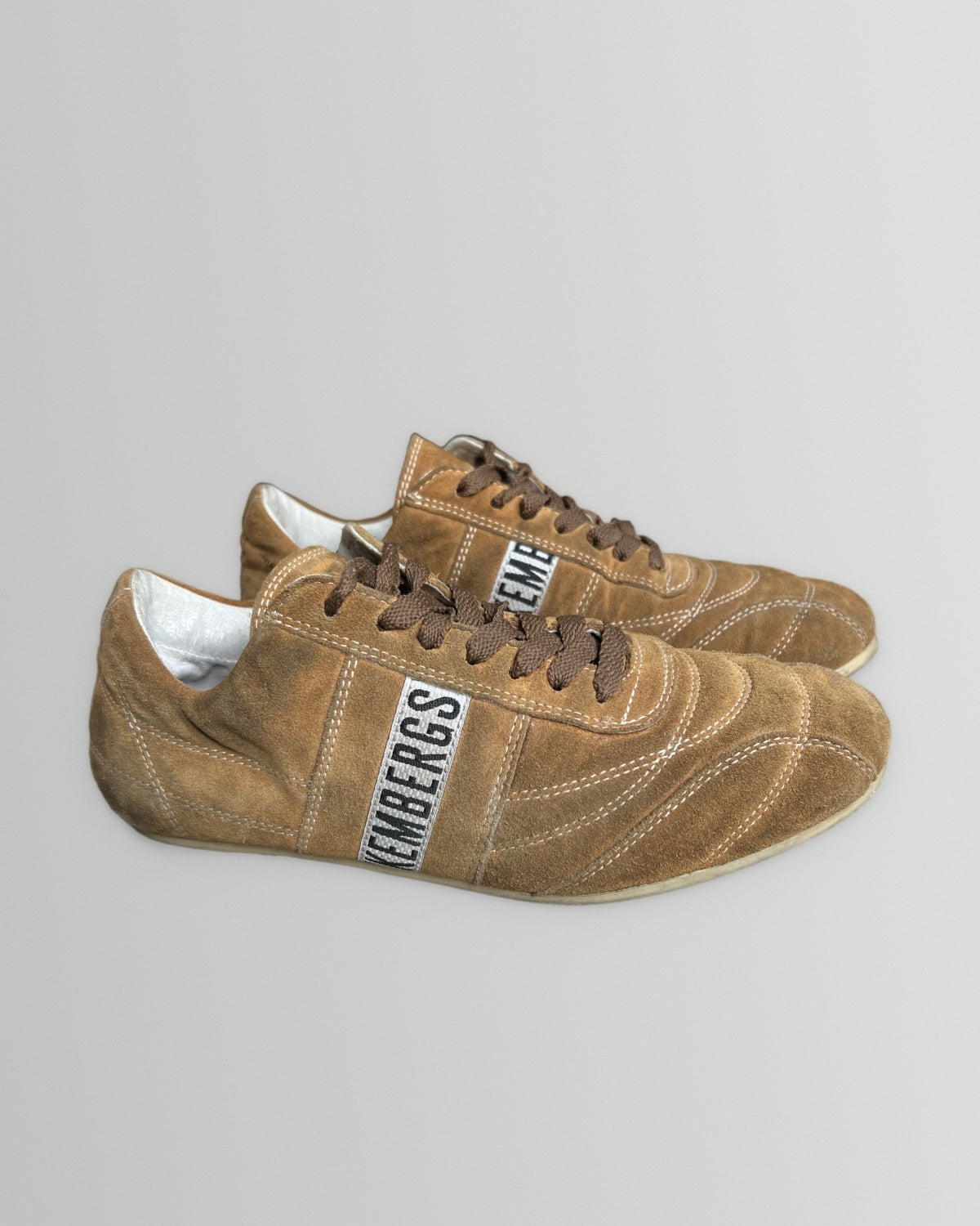 Dirk Bikkembergs Suede Soccer Sneakers Brown EU39