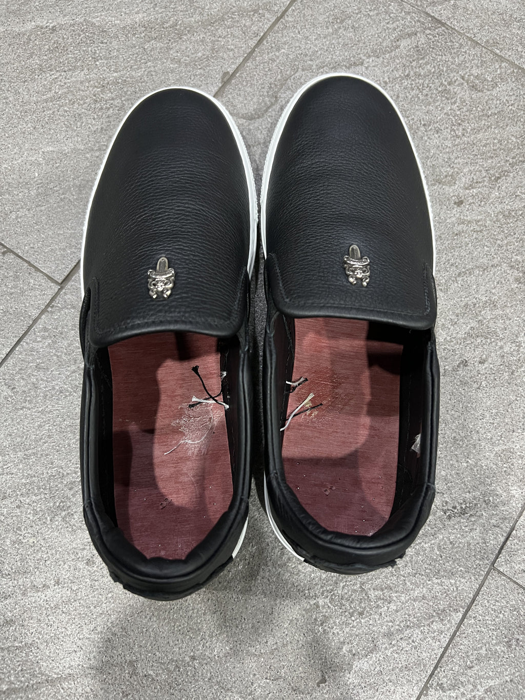 Chrome Hearts Dagger Slip On Sneakers Black 41