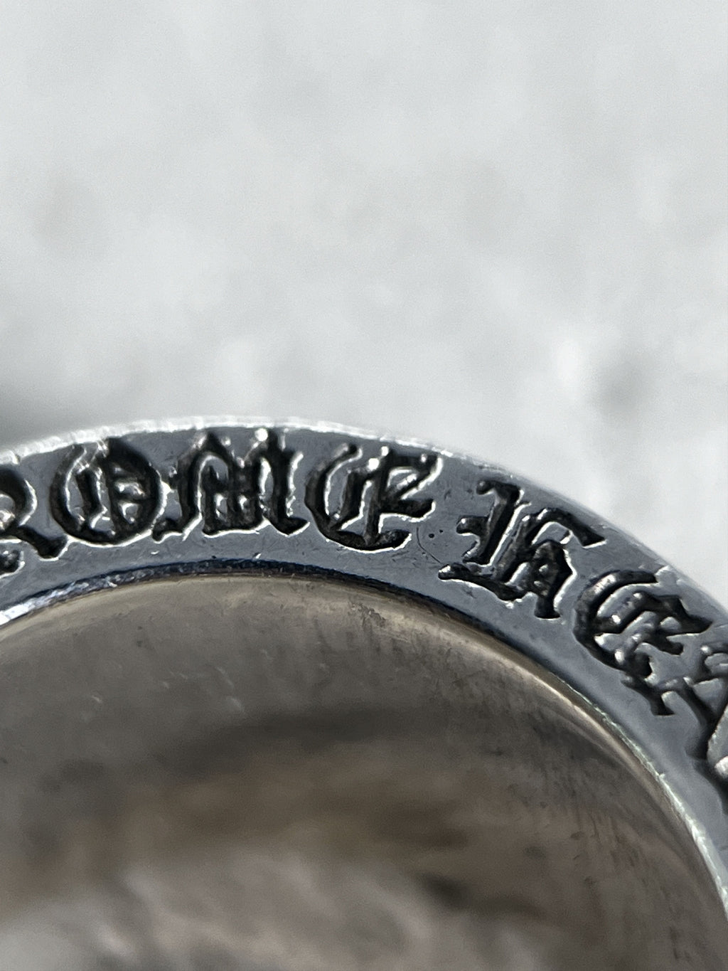 Chrome Hearts CH Plus motif Cross Spinner Ring Silver