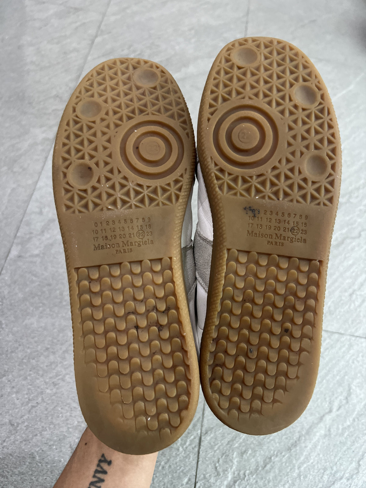 Maison Margiela Replica White Gum Sneakers 41.5