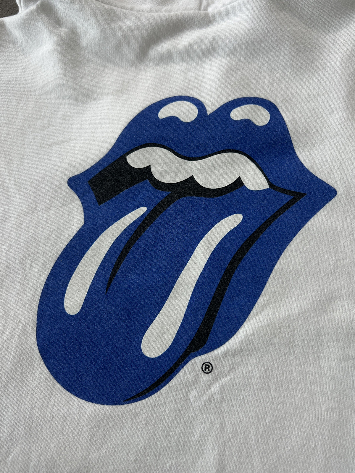 Chrome Hearts x Rolling Stones Blue Tongue White Hoodie XL
