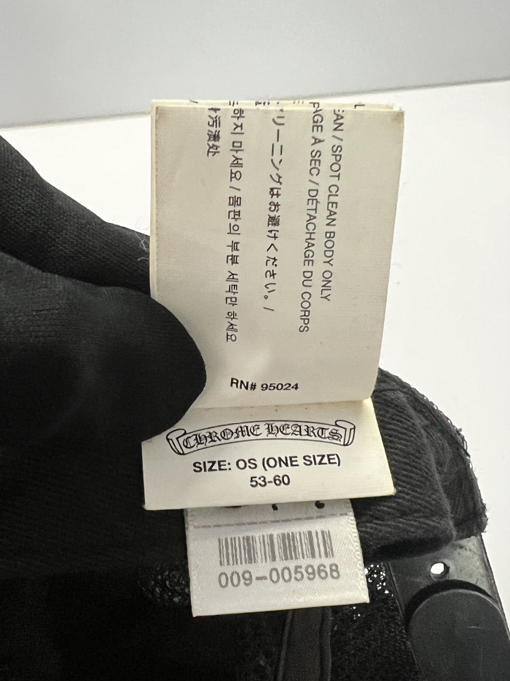 Chrome Hearts Cemetery Trucker Black Red OS