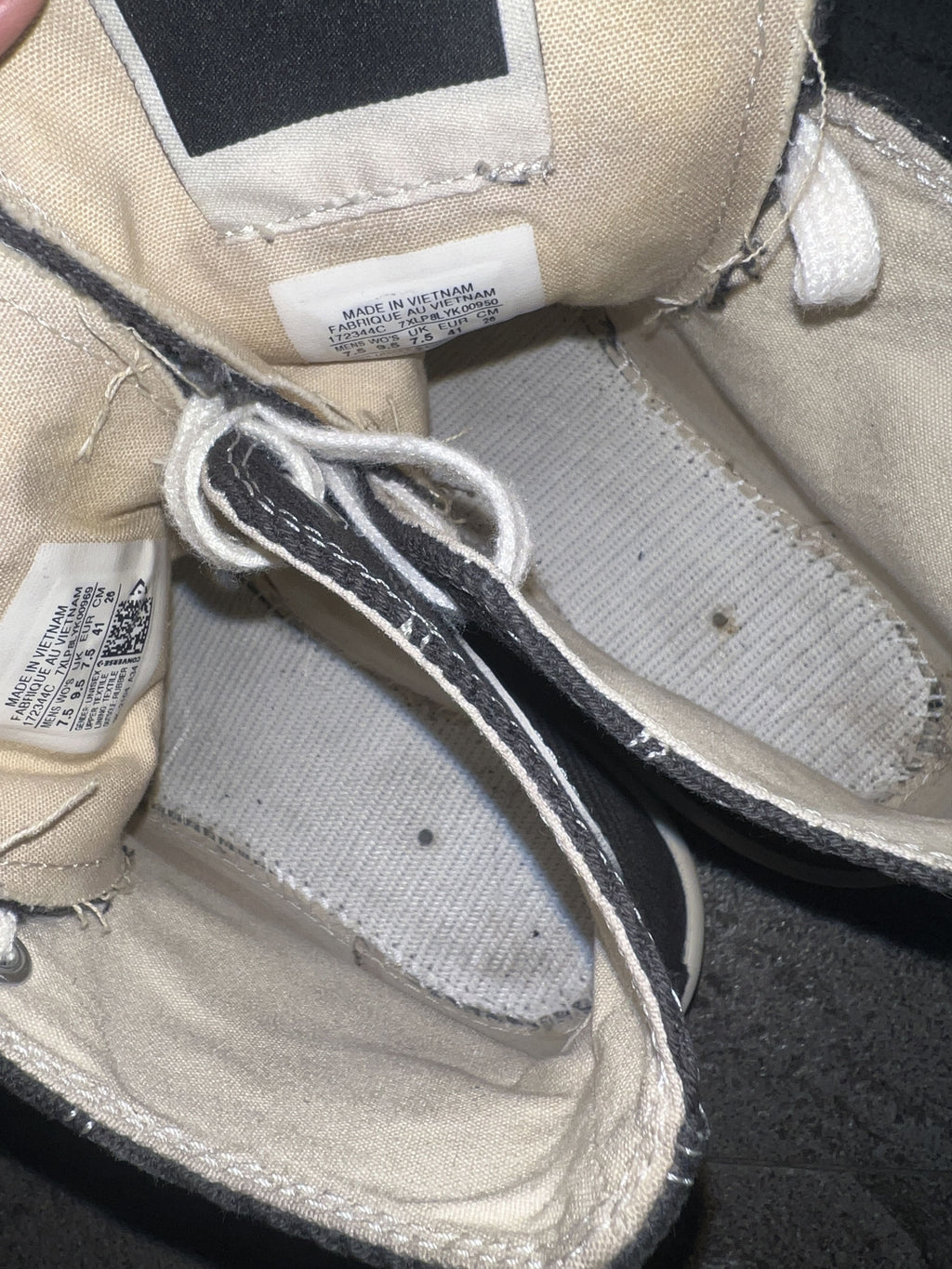 Rick Owens DRKSHDW x Converse TURBODRK Chuck 70 High 40.5
