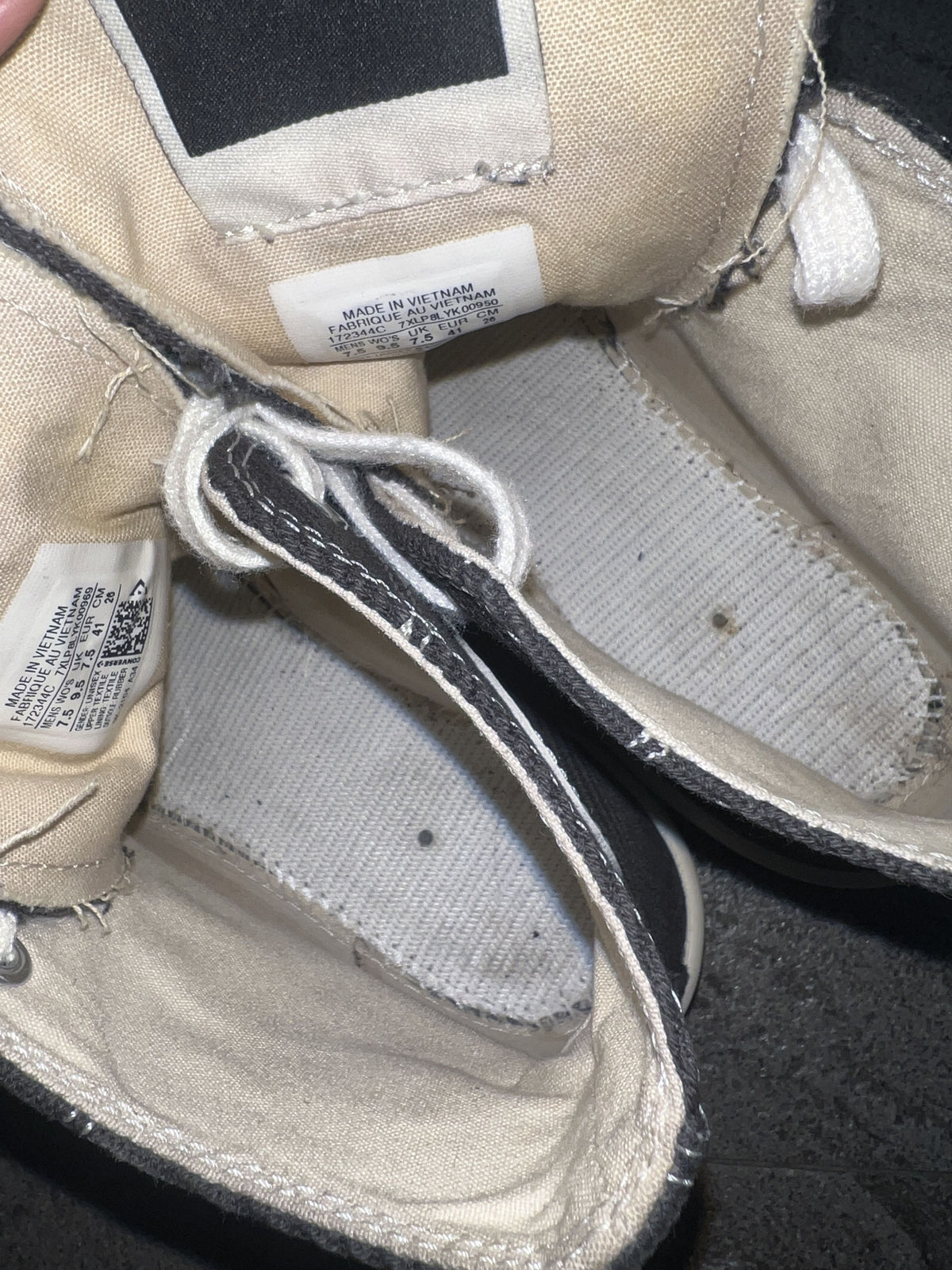 Rick Owens DRKSHDW x Converse TURBODRK Chuck 70 High 40.5