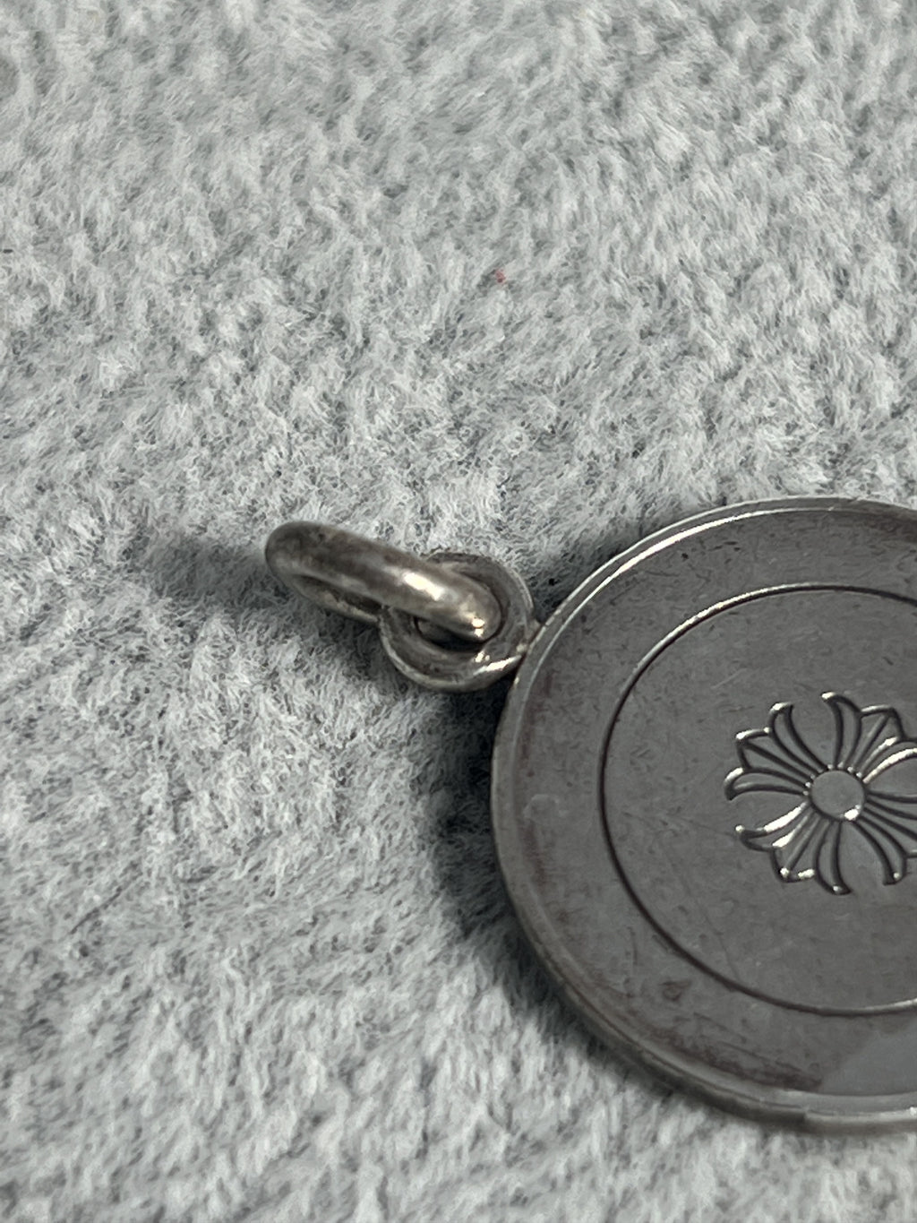 Chrome Hearts Dagger Medallion Pendant Charm Silver