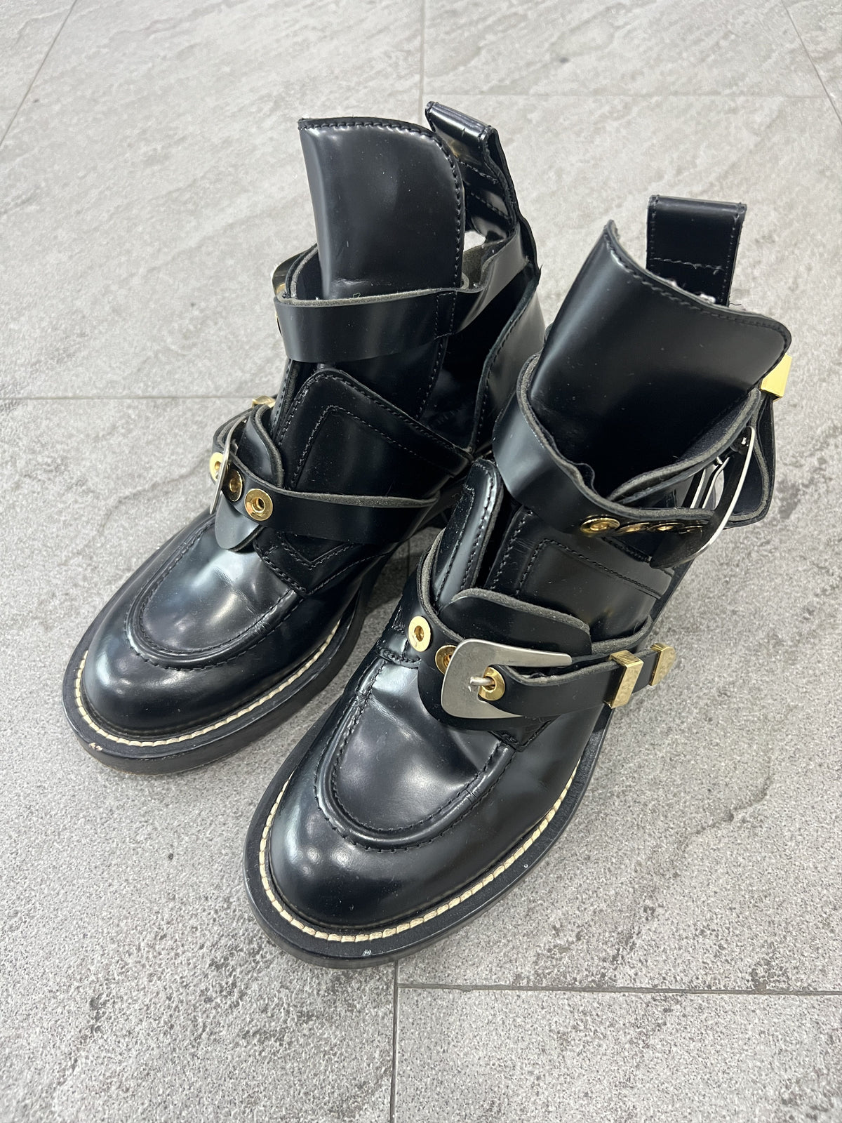 Balenciaga Ceinture Buckle Boots 37.5